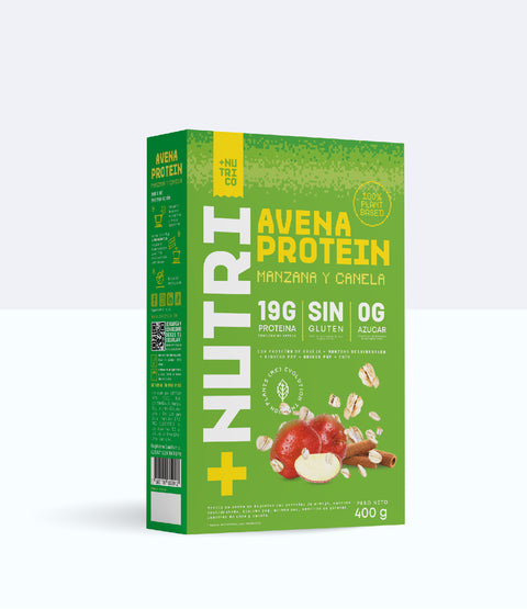 Avena en Hojuelas Alta en Proteína Manzana y Canela 400g