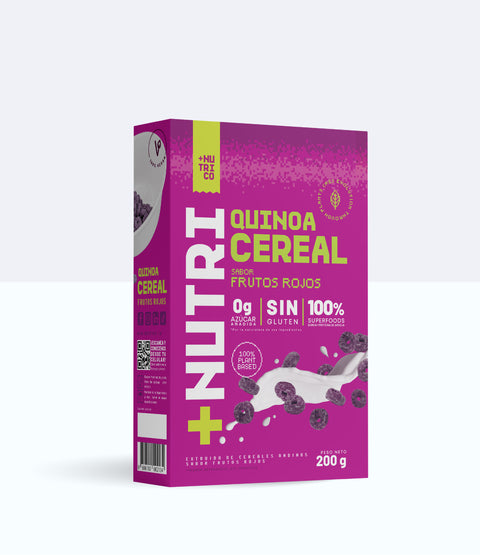 Cereal de Quinua Sin Azúcar Frutos Rojos