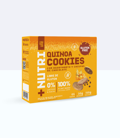 Galletas Sin Gluten con Quinua, Aguaymanto y Chispas de Chocolate