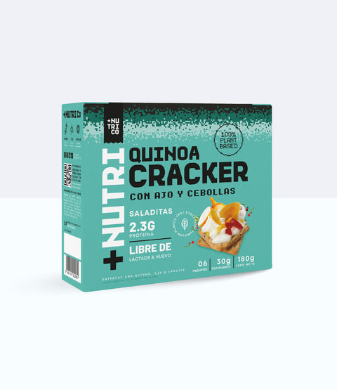 Galletas Saladas Quinua Crackers Ajo y Cebolla Sixpack