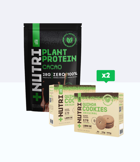 Proteína Plant Protein + 2 Cajas Galletas de Quinua