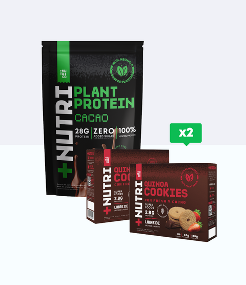 Proteína Plant Protein + 2 Cajas Galletas de Quinua