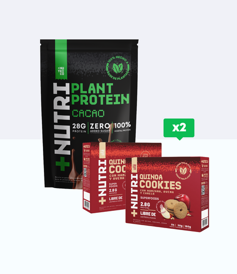 Proteína Plant Protein + 2 Cajas Galletas de Quinua