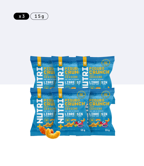Pack Snacks Saludables de Quinua: Piqueos Crunch 15g (6 und)