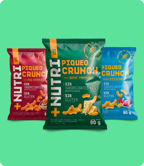 Pack Snacks Saludables de Quinua: Piqueos Crunch 80g (3 und)