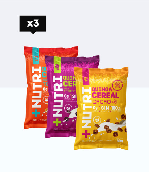 Cereales Sin Azúcar 80g Pack x3