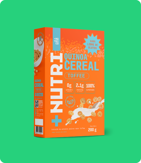 Cereal de Quinua Sin Azúcar sabor Toffee