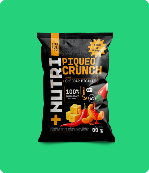 Piqueos Crunch Queso Picante 80g