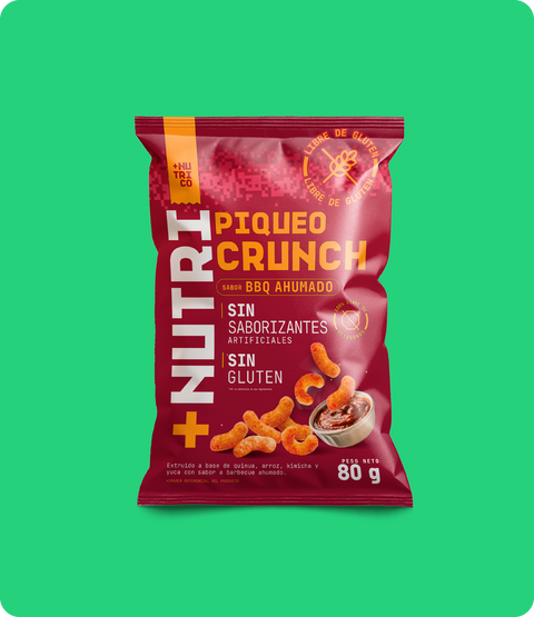 PIQUEO CRUNCH BBQ AHUMADO 80g
