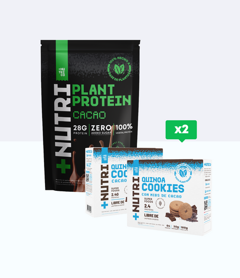 Proteína Plant Protein + 2 Cajas Galletas de Quinua