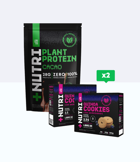 Proteína Plant Protein + 2 Cajas Galletas de Quinua