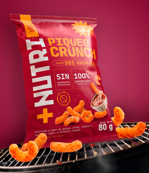 PIQUEO CRUNCH BBQ AHUMADO 80g