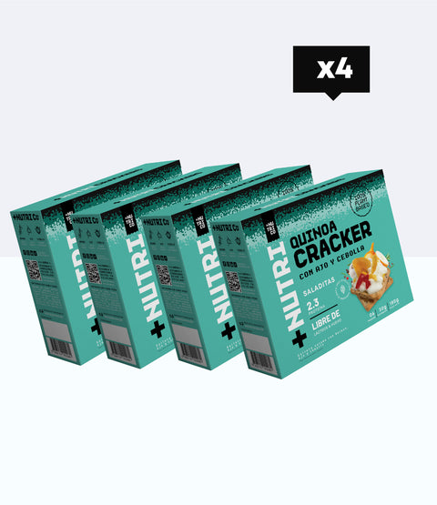 Pack Saladitas: Galletas Crackers de Quinua 24 Und (4 cajas)