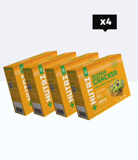 Pack Saladitas: Galletas Crackers de Quinua 24 Und (4 cajas)